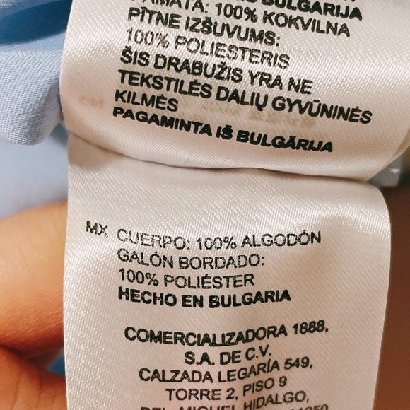 Sandro Top With Beaded Jewelled Collar Sky Blue - Picture 7 of 9